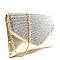 CLR2279-LP Starlet Rhinestone Flap Envelope Clutch