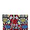 Snake Print Envelope Clutch