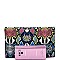 Snake Print Envelope Clutch