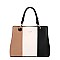 David Jones Color Block Tote Handbag