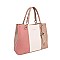 David Jones Color Block Tote Handbag