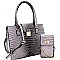 Crocodile Embossed 2 in 1 Tote Cellphone Holder SET MH-CMS017