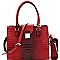 Crocodile Embossed 2 in 1 Tote Cellphone Holder SET MH-CMS017