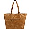 Chic Tassel Accent Braided Strap Tote Wallet SET MH-CMS019W