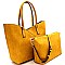 Stitch Accent 2 in 1 Two-Tone Tote Value Set