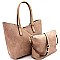 Stitch Accent 2 in 1 Two-Tone Tote Value Set