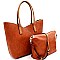 Stitch Accent 2 in 1 Two-Tone Tote Value Set