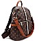 CH-CS2706 STRIP ACCENT Monogram  Fashion Backpack