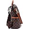 CH-CS2706 STRIP ACCENT Monogram  Fashion Backpack