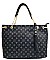 Tassel Accent Monogram Shoppers Bag