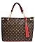 Tassel Accent Monogram Shoppers Bag