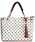 Tassel Accent Monogram Shoppers Bag