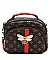 Queen Bee Stripe Monogrammed Satchel