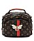 Queen Bee Stripe Monogrammed Satchel