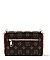 Zip Around Monogrammed Cross Body Clutch Wallet