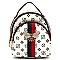 BEE ACCENT MONOGRAM Satchel / Backpack CONVERTIBLE