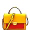 Fashionable Color Block Boxy Flap Satchel Shoulder Bag MH-CTCL0009