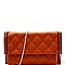 Multi-Compartment Quilted Clutch