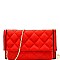 Multi-Compartment Quilted Clutch