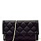 Multi-Compartment Quilted Clutch