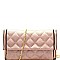Multi-Compartment Quilted Clutch