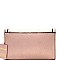 Multi-Compartment Quilted Clutch