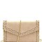 Stylish Whip Stitched Laser-Cut Detail Envelope Clutch MH-CTCL0018