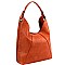 Stylish Whipstitched Perforated Detail Single Strap Hobo MH-CTD0014