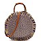 ROUND KNIT SUMMER SATCHEL - Celebrity