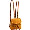 Stylish Braid Accent Convertible Backpack Shoulder Bag MH-CTF0012