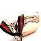 Color Block Striped Strap Metallic Fashion Fanny Pack  MH-CTJY0041