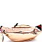 Color Block Striped Strap Metallic Fashion Fanny Pack  MH-CTJY0041