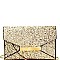 CTL0002-LP Multi-colored Glitter Envelope Clutch