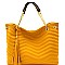 Chevron Quilted Tassel Accent Chain Tote MH-CTL0019