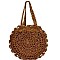 Classic Knitted Straw Round Tote MH-CTMG0005