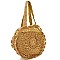Classic Knitted Straw Round Tote MH-CTMG0005