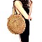Classic Knitted Straw Round Tote MH-CTMG0005