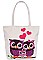 FASHION CUTE OWN FAMILY PRINT TOTE BAG