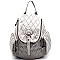 CX6228-LP Stitched Checker Pattern Fashion Vintage Backpack