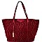 CY002-LP Vintage Cable Knit Over-sized 2-Way Tote