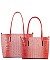 TRENDY DESIGNER 2 IN 1 CROC HANDBAG SET JP-CY6688