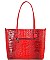 TRENDY DESIGNER 2 IN 1 CROC HANDBAG SET JP-CY6688