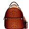 Crocodile Embossed Convertible Backpack Wallet SET MH-CY6795W