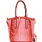 Crocodile Print Embossed Tall Tote Wallet SET MH-CY6988W