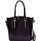 Crocodile Print Embossed Tall Tote Wallet SET MH-CY6988W