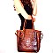 Crocodile Print Embossed Tall Tote Wallet SET MH-CY6988W