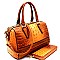 Boutique Croco Boston Satchel Wallet SET MH-CY7190W