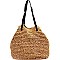 CZR003-LP Knitted Straw 2-Way Large Shopper Tote