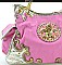 FDP1219G FLEUR-DE -LIS ACCENTED HANDBAG