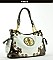 FDP1219G FLEUR-DE -LIS ACCENTED HANDBAG